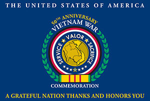 USA Vietnam War Commemoration flag