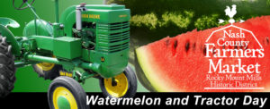 Cover photo for Watermelon and Antique Tractor Day at the Market