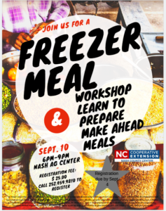 Freezer Meal flyer image
