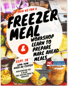 Cover photo for Freezer Meal Workshop