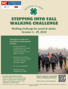 Cover photo for Stepping Into Fall Walking Challenge