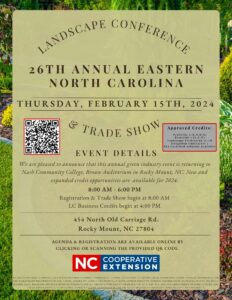Cover photo for 26th Annual Eastern NC Landscape Conference & Trade Show