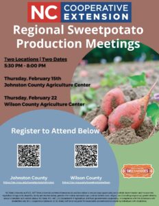 Cover photo for Regional Sweetpotato Production Meetings