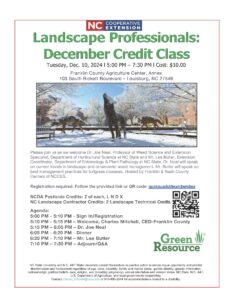 Cover photo for Landscape Professionals: December Credit Class