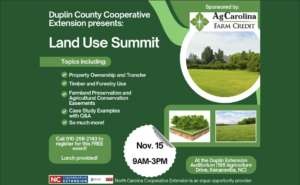 Cover photo for Land Summit: Duplin County Event Friday November 15