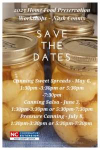 Cover photo for 2025 Home Food Preservation Classes - Save the Dates