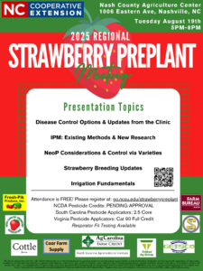 Cover photo for 2025 Regional Strawberry PrePlant Meeting  - Save the Date!