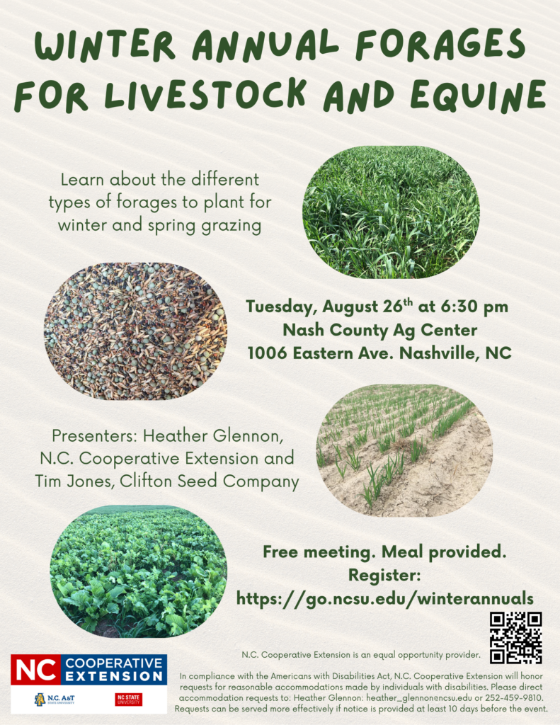Winter Annual Forages Flier
